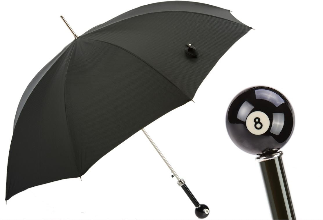 Billiard Pool 8-Ball Umbrella | Pasotti Collection | Resin Handle | Free Shipping