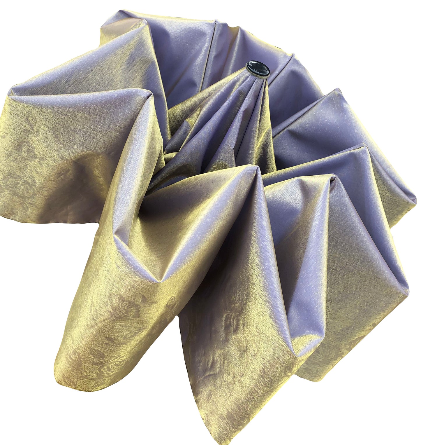 Folding Lavender/ Yellow Iridescent Umbrella | Automatic Opening | 12 Inches long When Folded