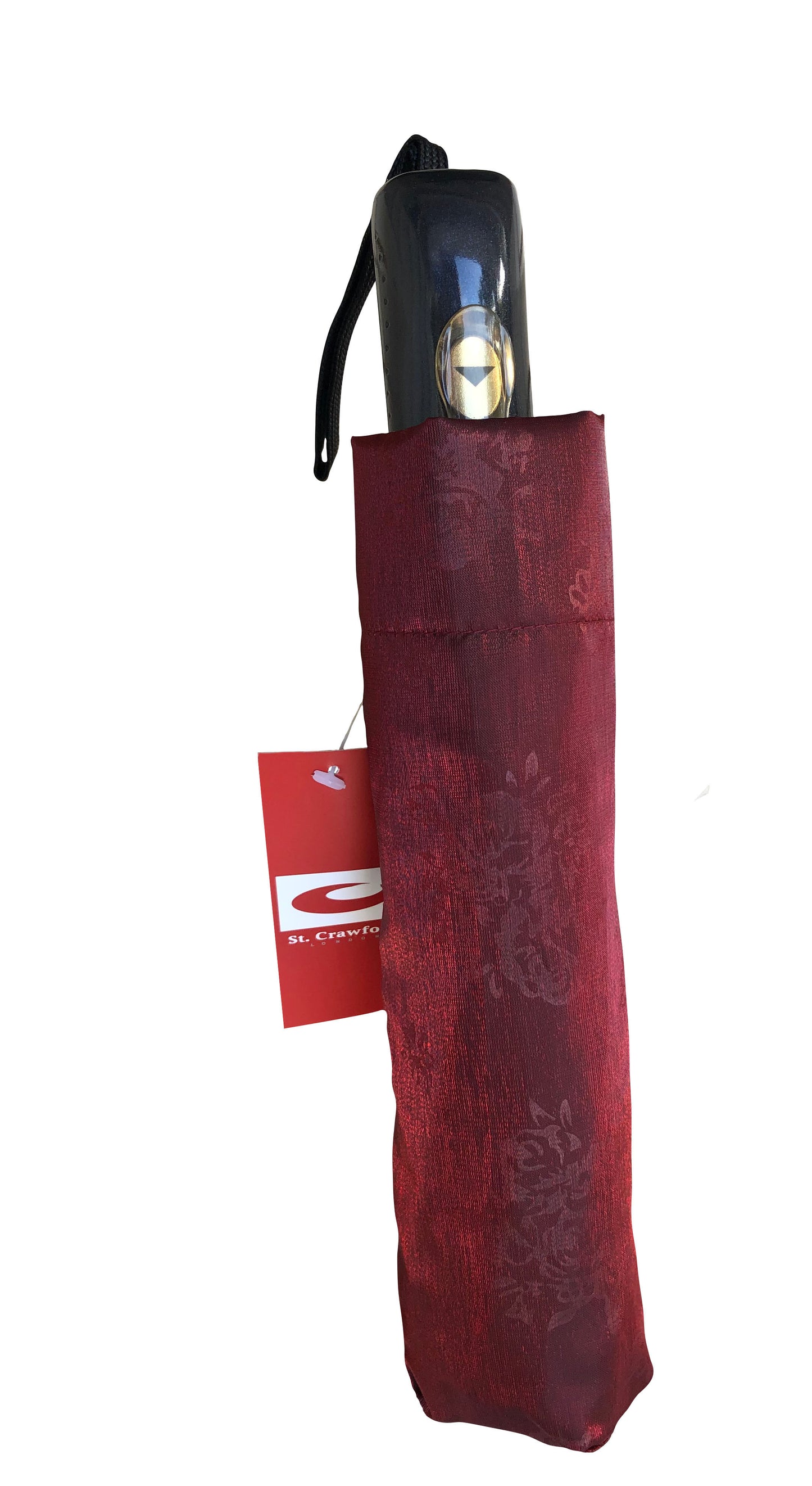 Iridescent Burgundy Compact Umbrella | Waterproof and Great for Shade