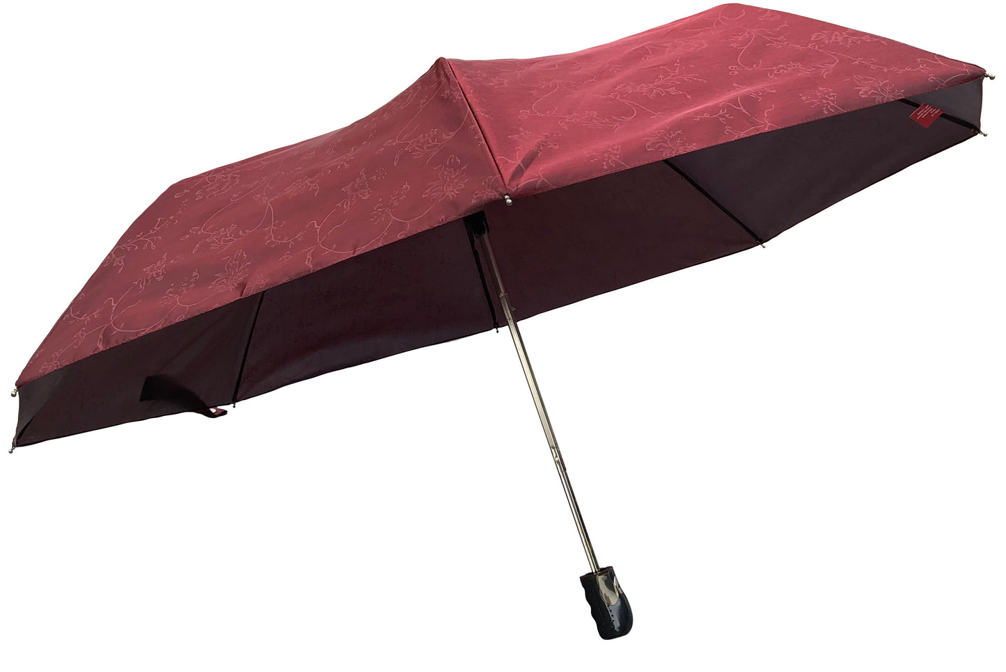 Iridescent Burgundy Compact Umbrella | Waterproof and Great for Shade