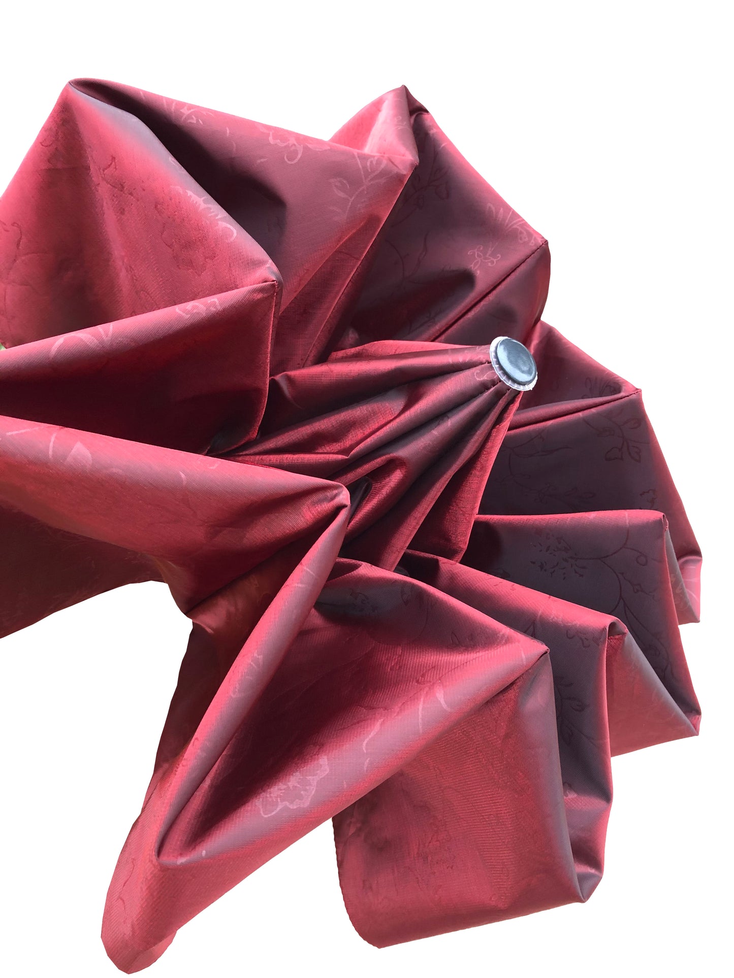 Iridescent Burgundy Compact Umbrella | Waterproof and Great for Shade