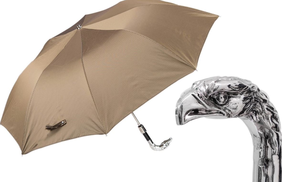 Pasotti Silver Eagle Umbrella | Handmade In Italy | Free Shipping