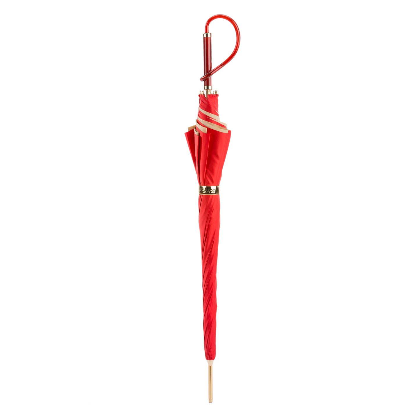 Pasotti Red Dahlia Umbrella | Double Canopy | Italian Handmade | Free Shipping
