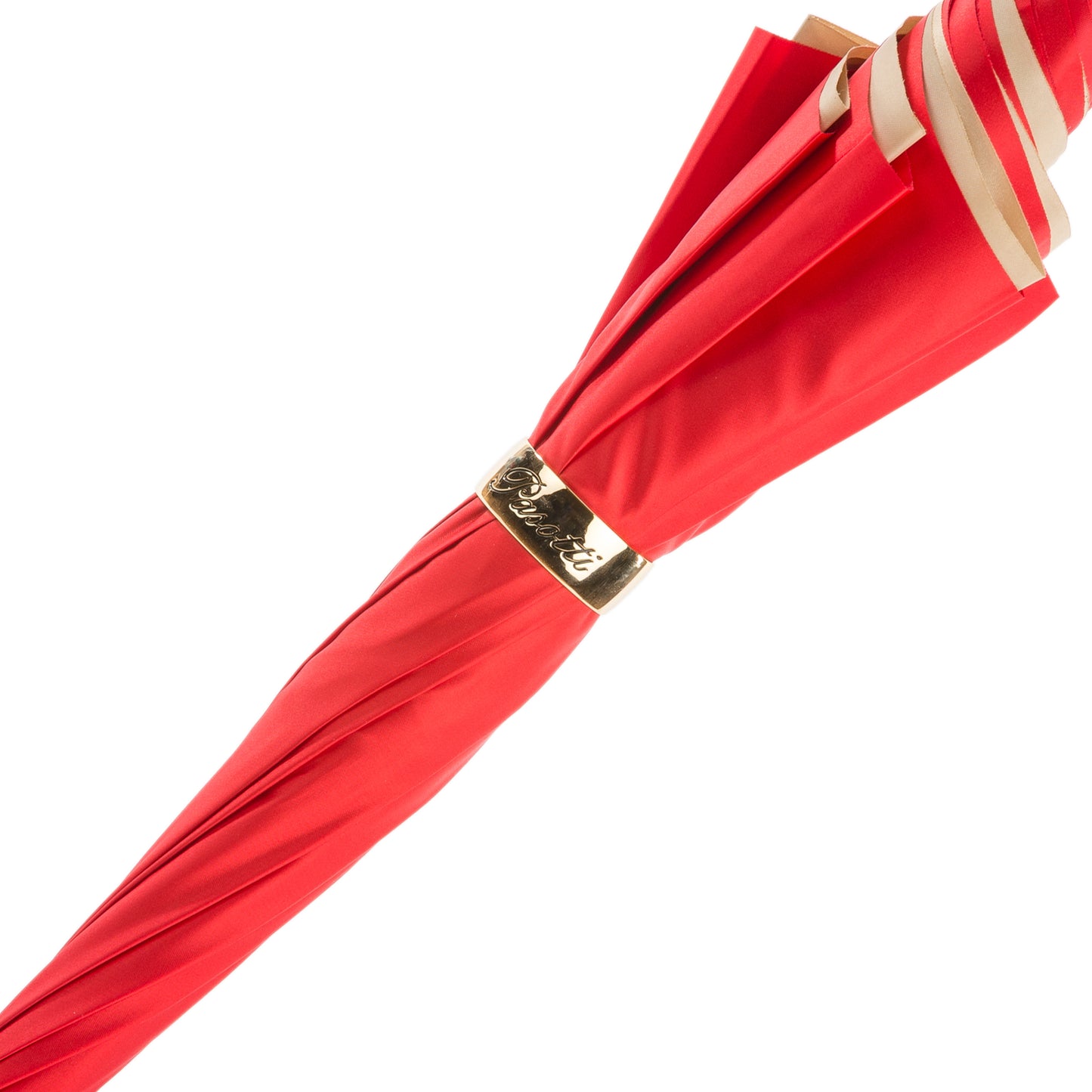 Pasotti Red Dahlia Umbrella | Double Canopy | Italian Handmade | Free Shipping
