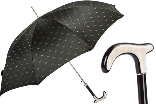 Paisley Umbrella With Water Buffalo Horn Handle | Pasotti Collection | Free Shipping
