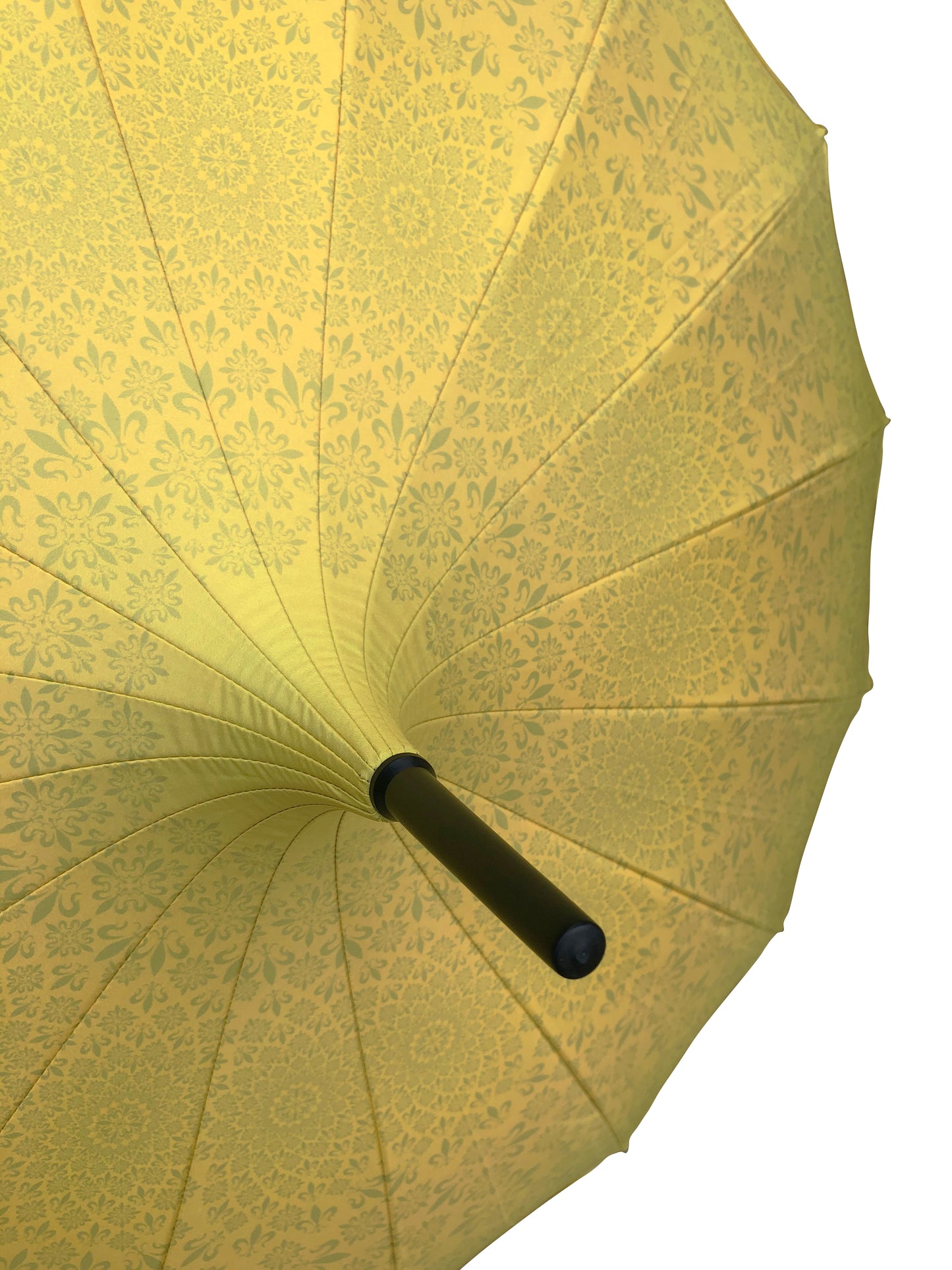 Waterproof + Real Anti-UV Umbrella | Blackout lining | Pagoda style | Yellow design