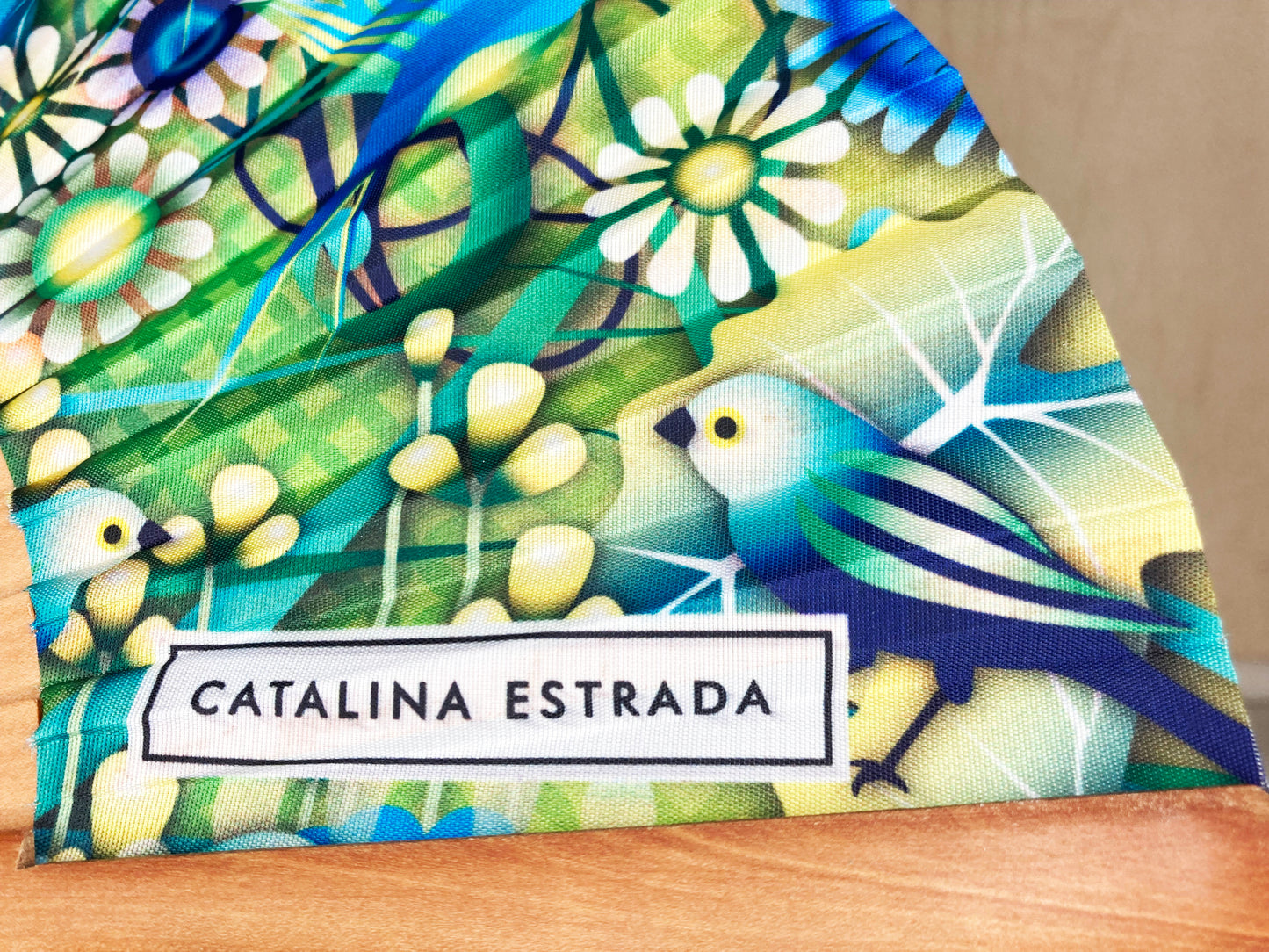 Birds and Blossoms Hand Fan | Made in Spain | Catalina Estrada Collection