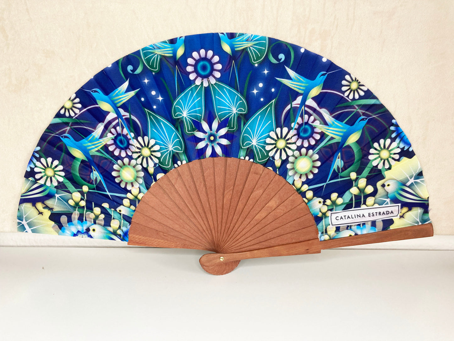 Abanico Alas Azules | Hecho en España | Colección Catalina Estrada