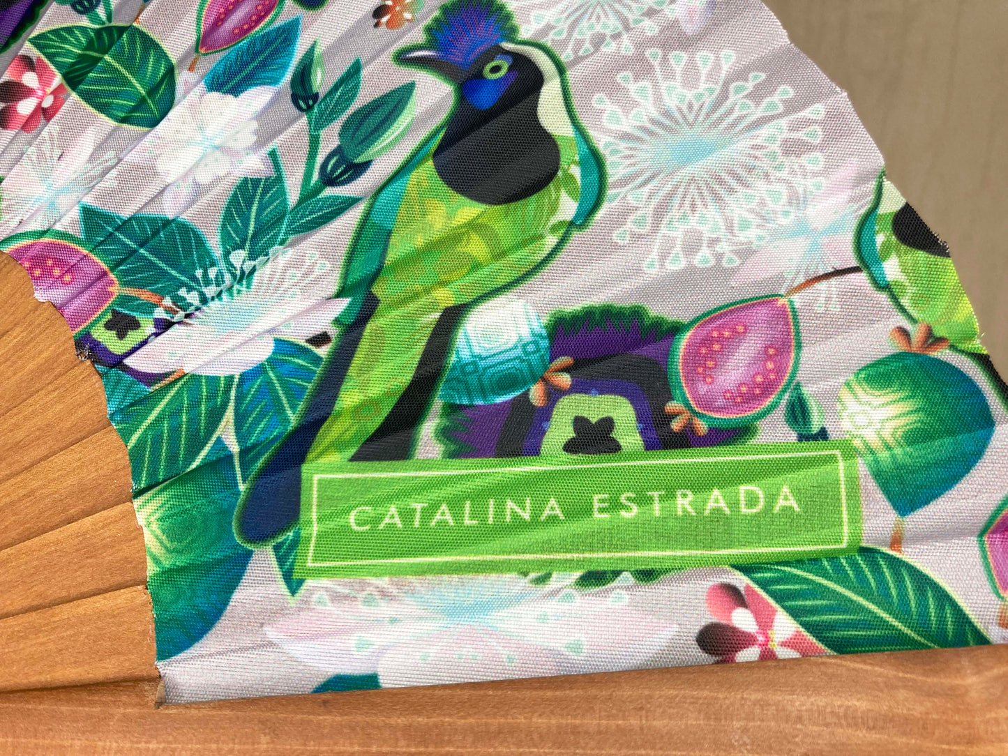Birds in Paradise Hand Fan | Inca Jay Birds | Made in Spain