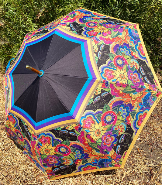 Carlotta's Cats Umbrella | Laurel Burch Collection