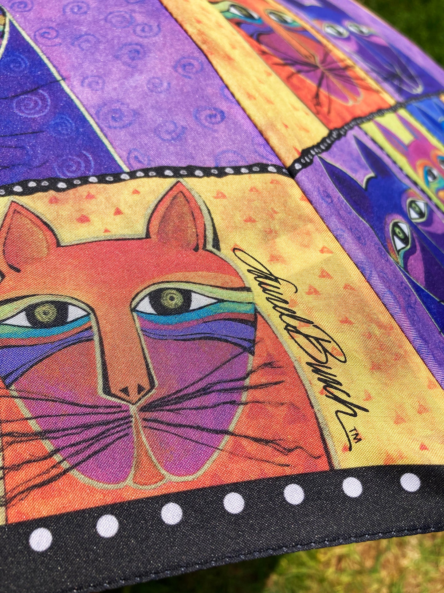 Paraguas Bigotes | Colección Laurel Burch