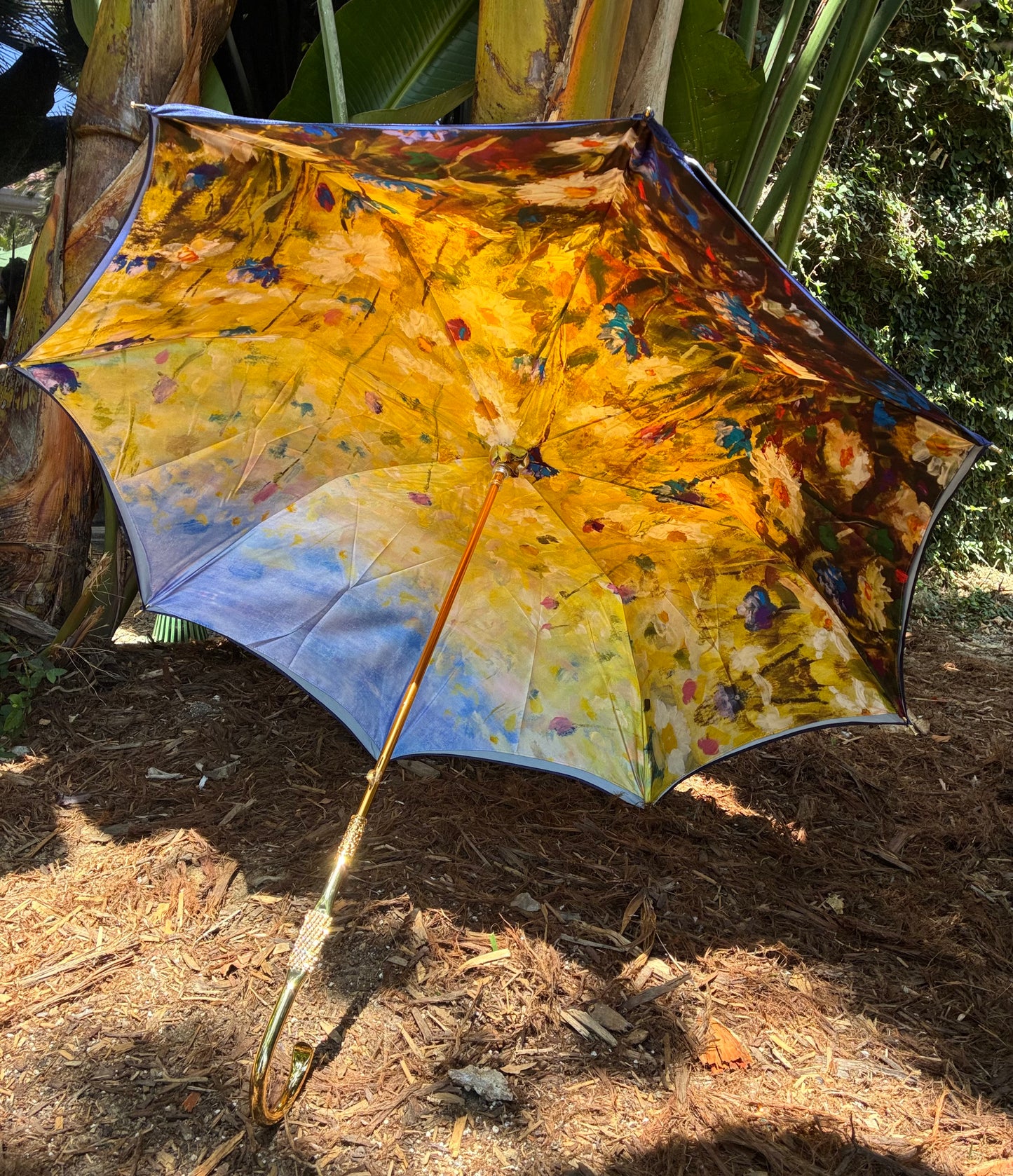 Stunning Gradient Floral Umbrella | Il Marchesato | Free Shipping