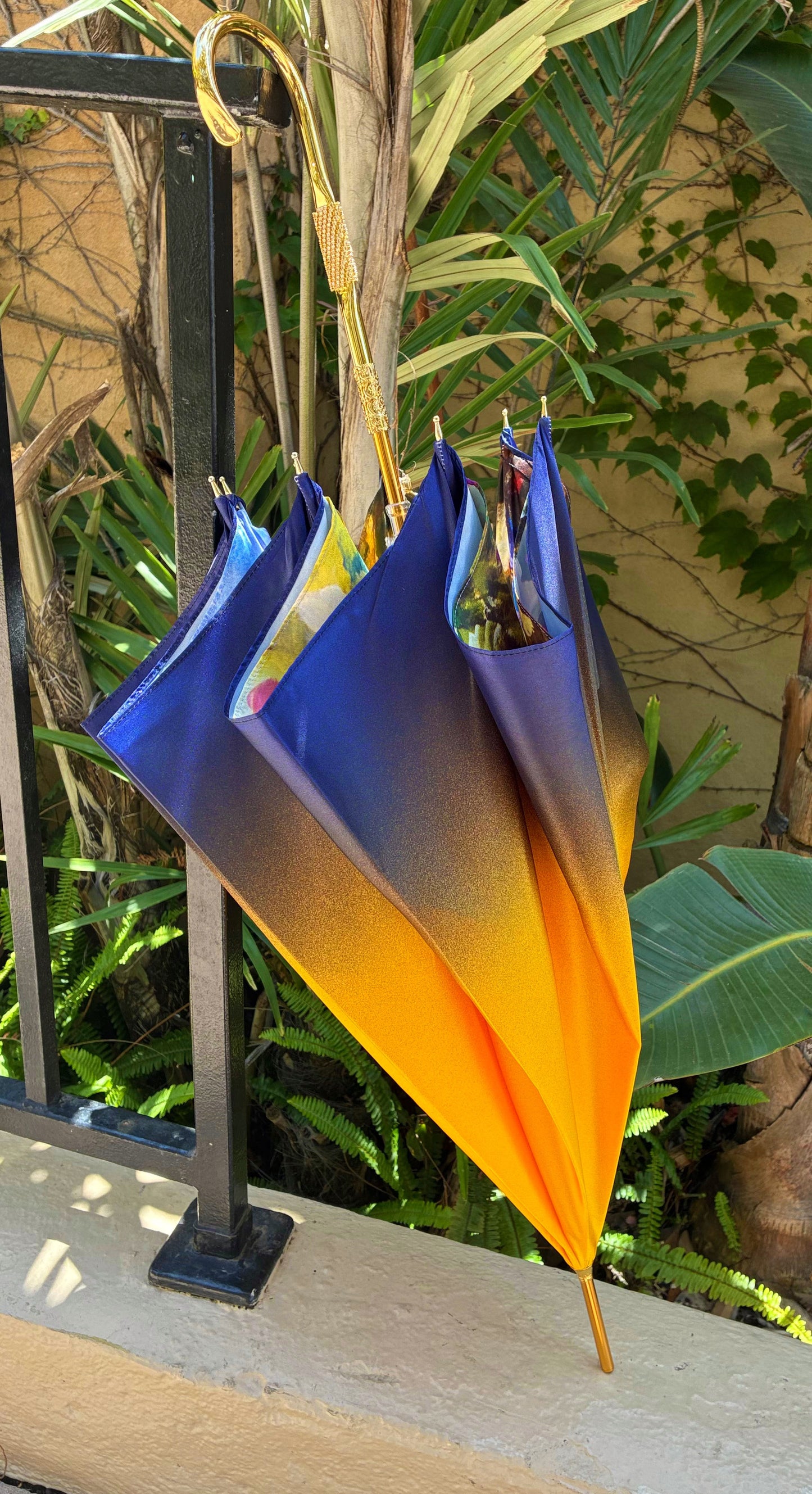 Stunning Gradient Floral Umbrella | Il Marchesato | Free Shipping