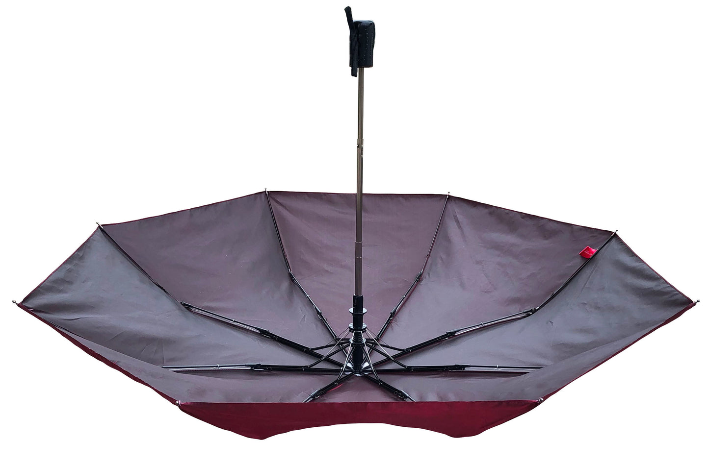 Iridescent Burgundy Compact Umbrella | Waterproof and Great for Shade