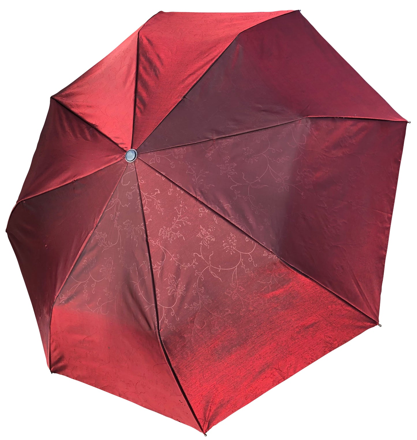 Iridescent Burgundy Compact Umbrella | Waterproof and Great for Shade