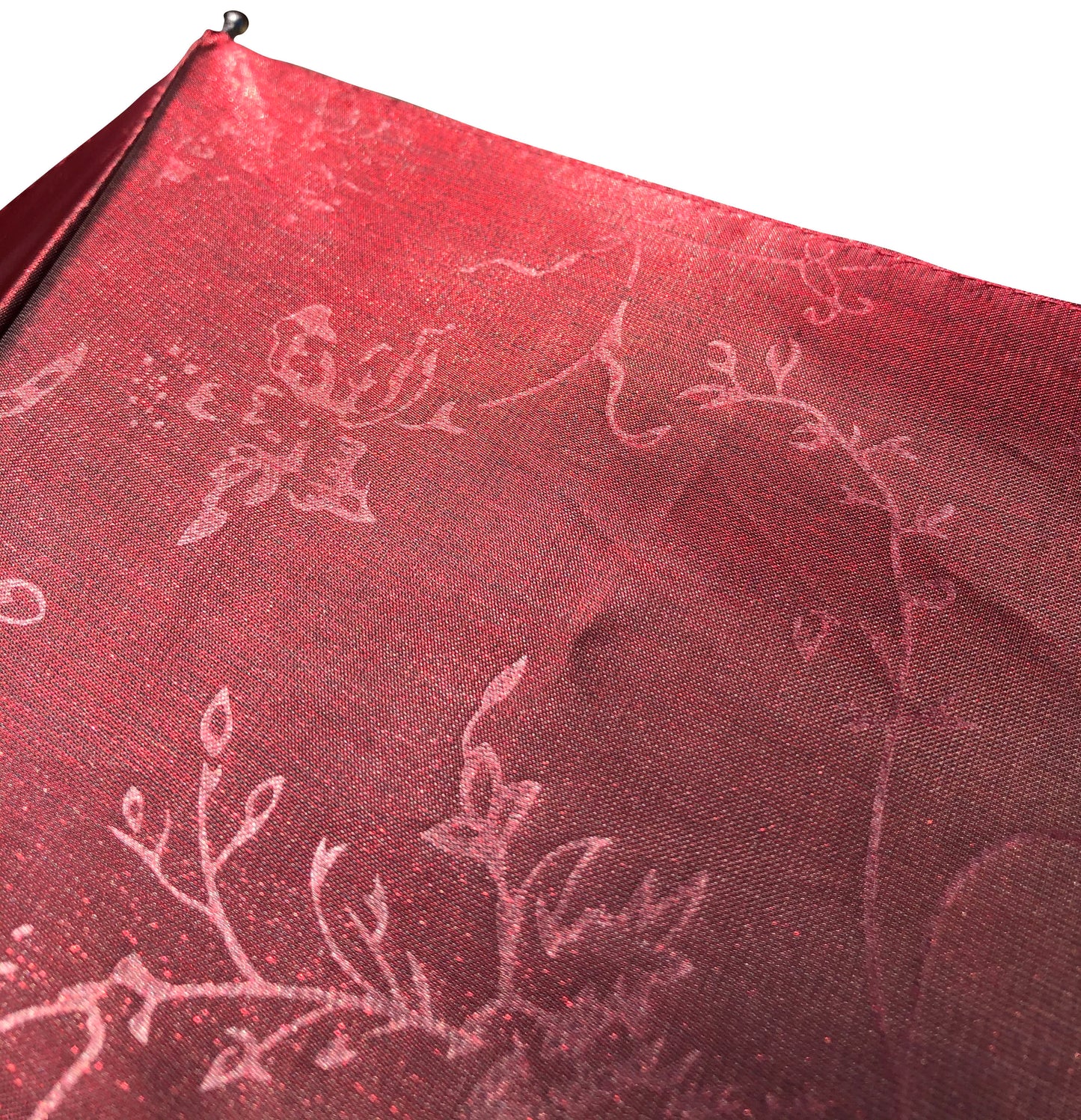 Iridescent Burgundy Compact Umbrella | Waterproof and Great for Shade