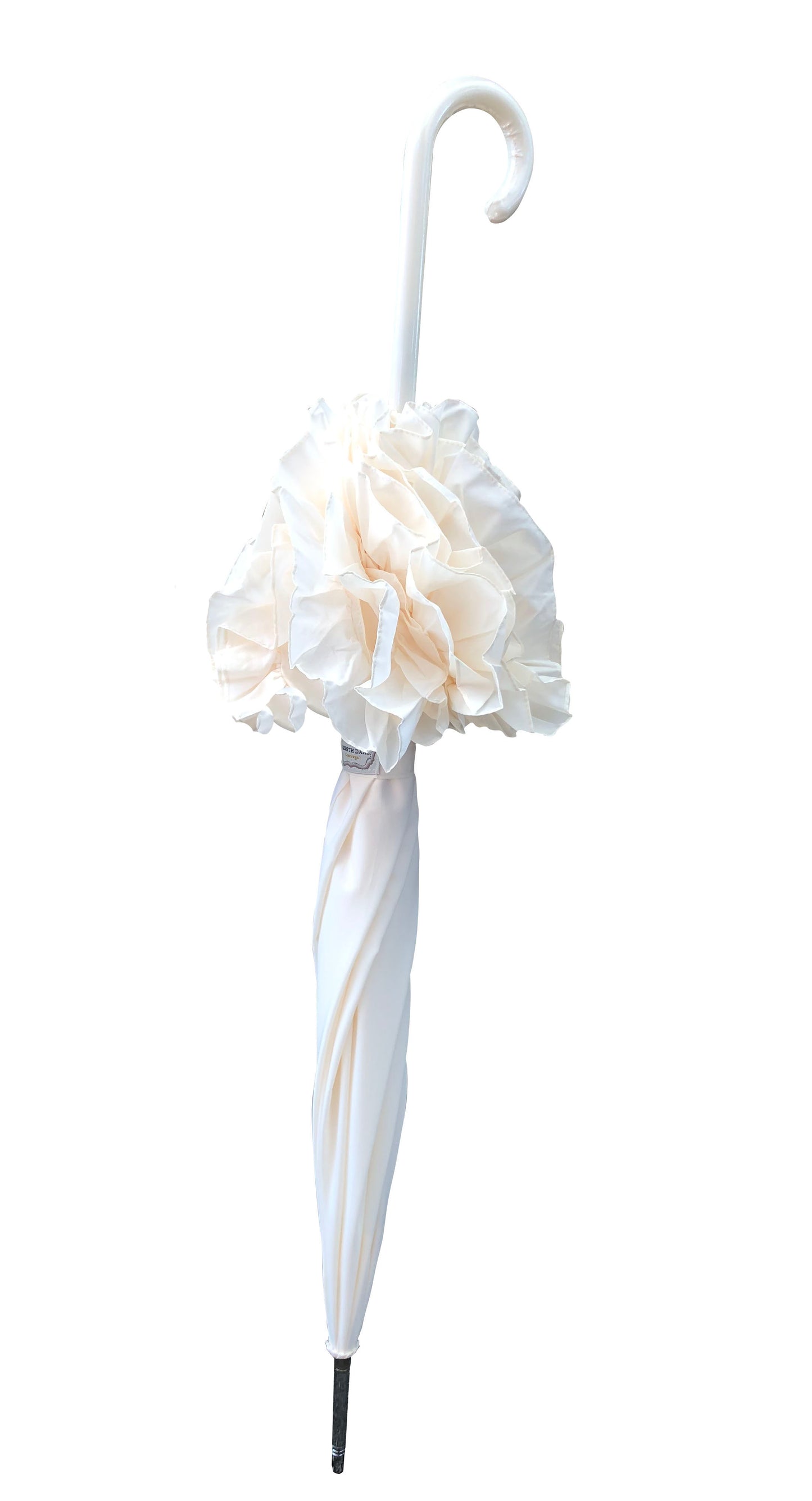 Cream Ruffle Lady Pagoda | Retro Style | Elegant Dome Shaped and Ruffles