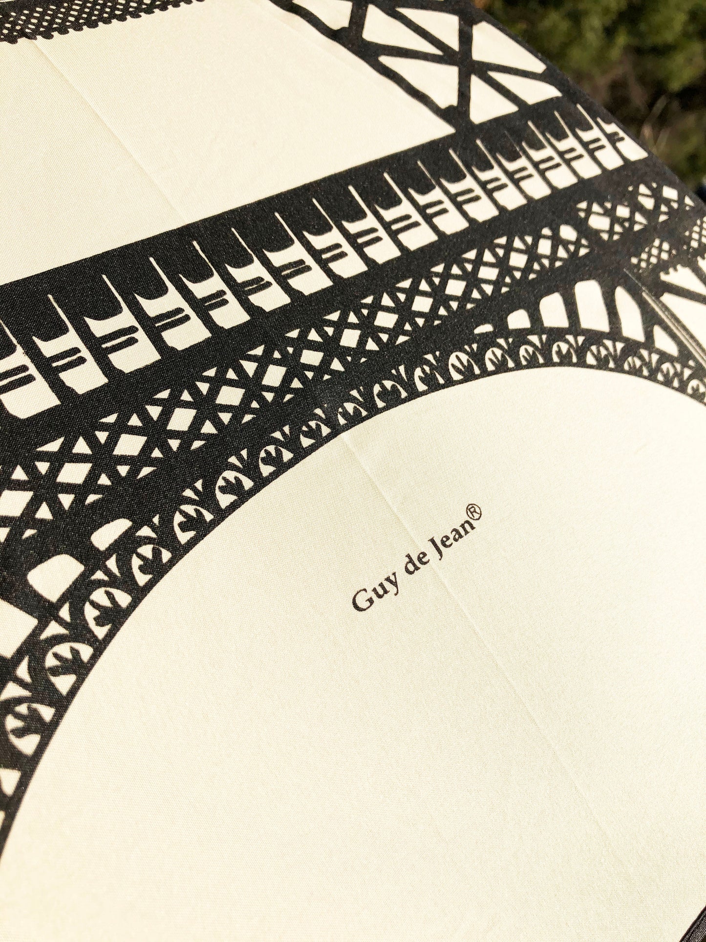 Eiffel Tower Cream Umbrella | Handmade in France | Free Shipping