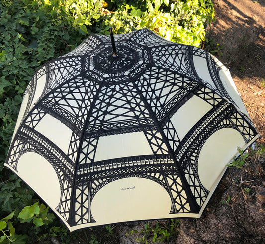 Eiffel Tower Cream Umbrella | Handmade in France | Free Shipping