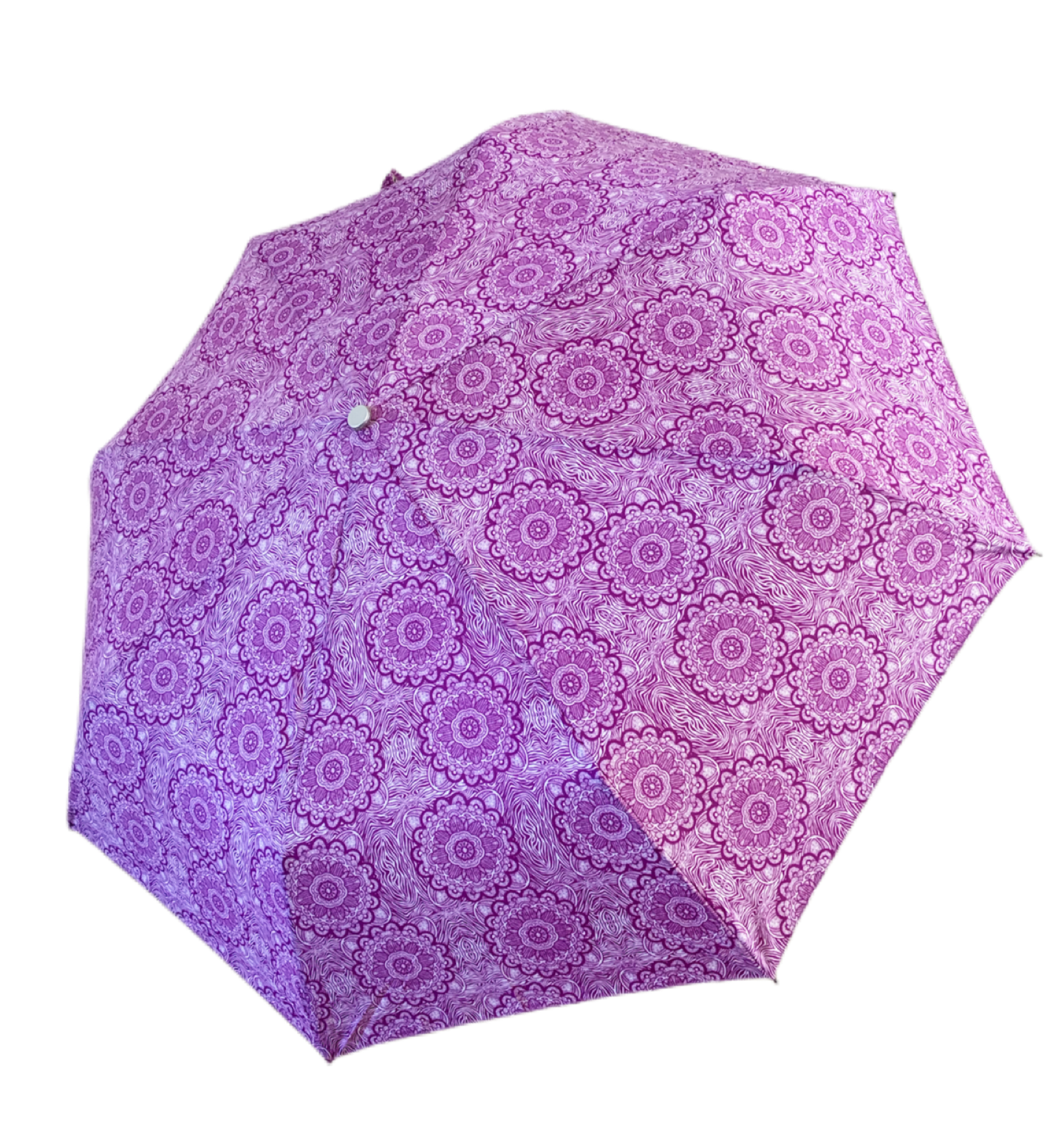 Fuchsia Bloom Compact Umbrella | Auto Open | 2-Step Closing System