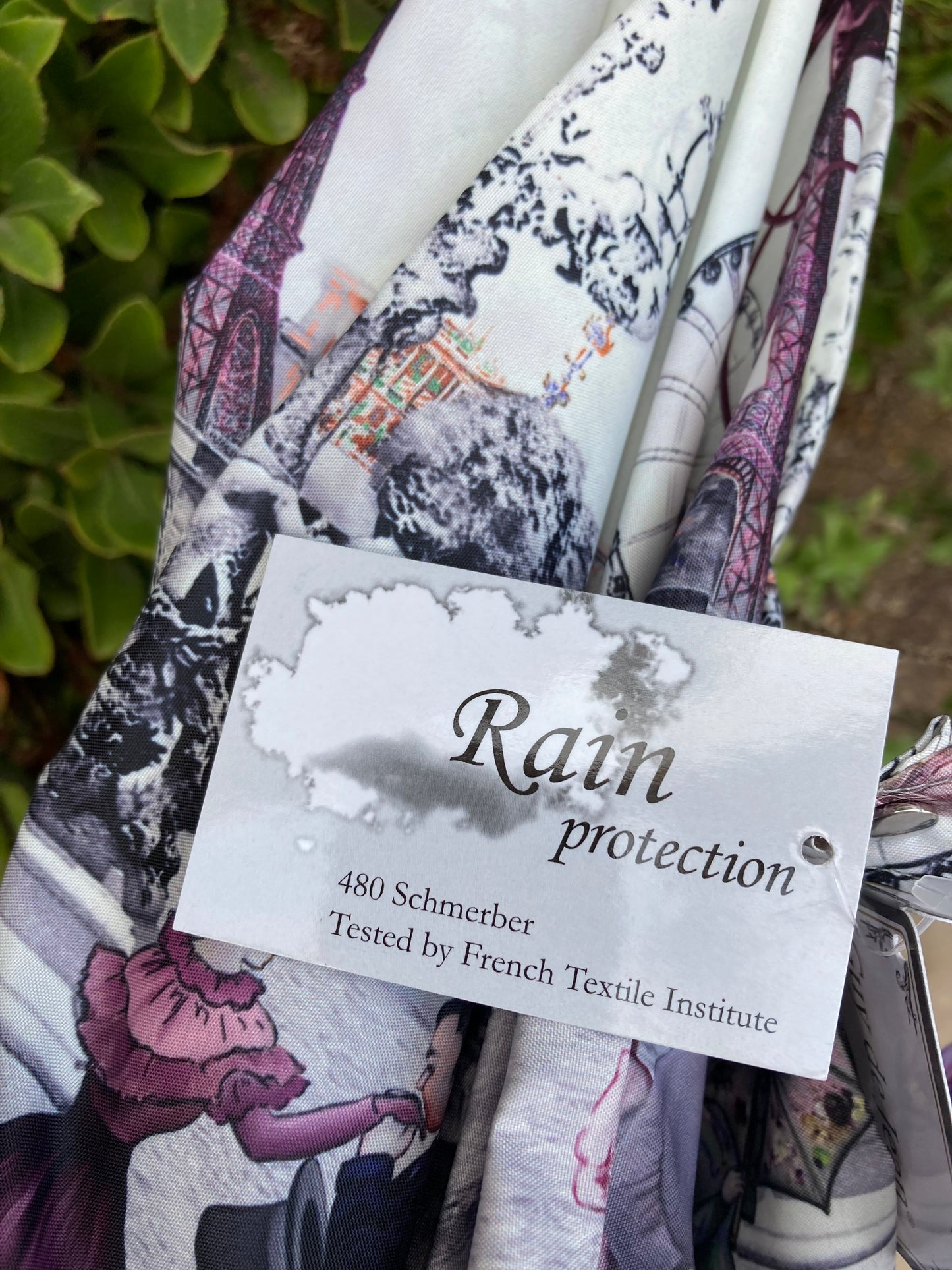 Paris 1900 Plum Waterproof and Anti UV | Handmade in France | Free Shipping