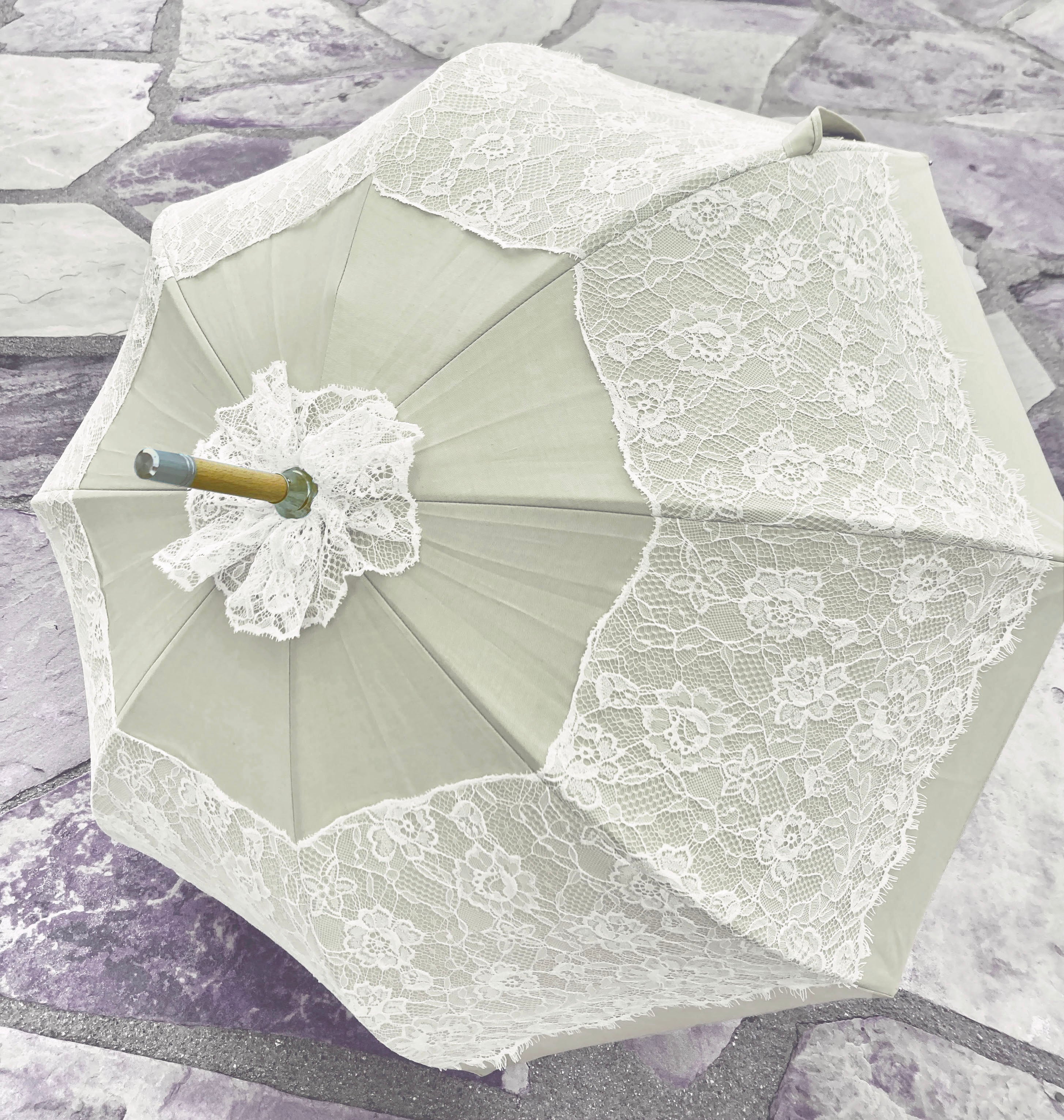 umbrella with french lace