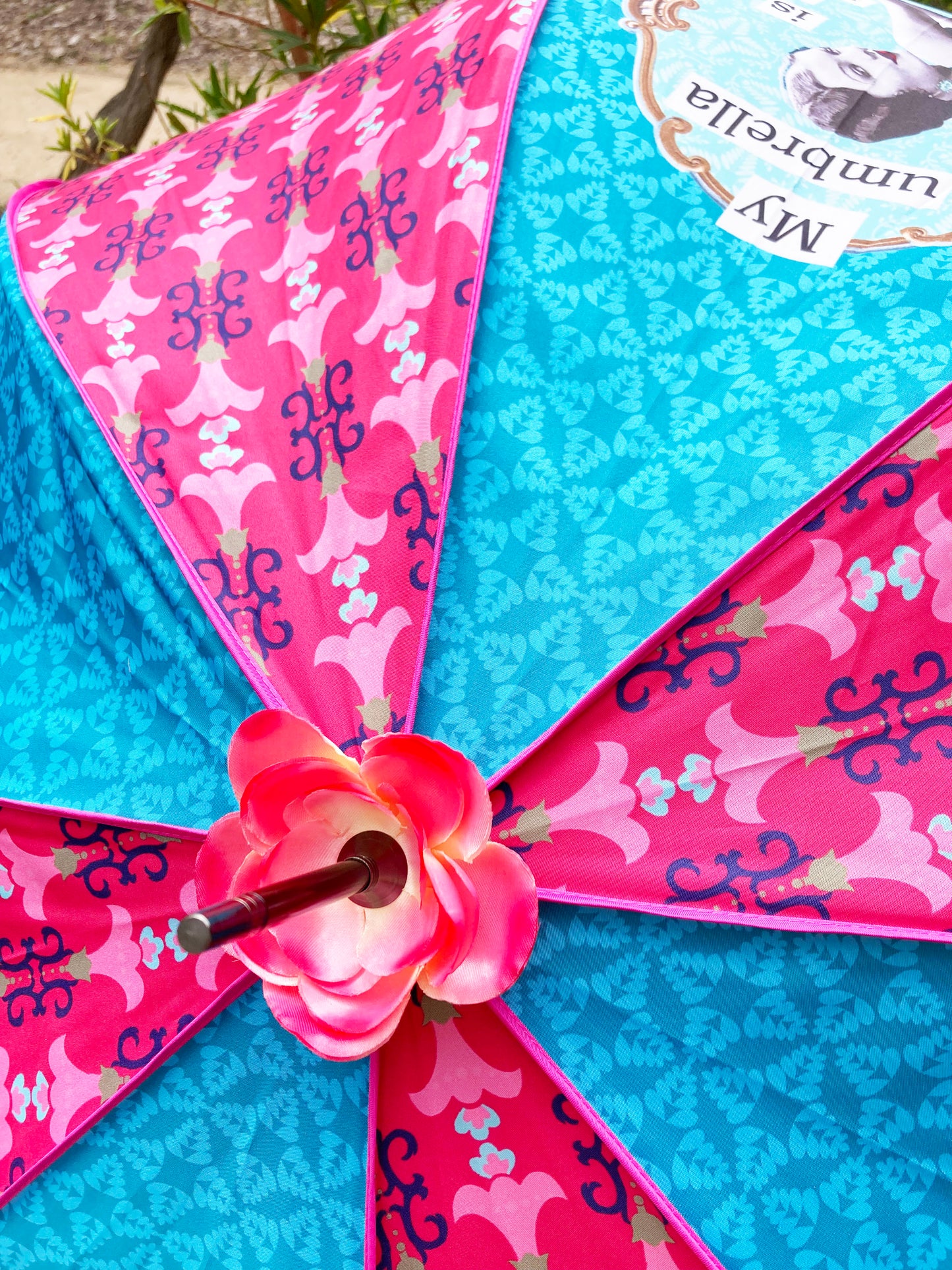 Colección de paraguas Darling Divas | Estilo vintage de los años 20 | "Divas Divas" | Semiautomático | Garantía de un año.