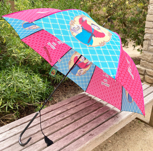 Darling Divas Umbrella | Medallion "Sod The Rain...Let's drink Gin" | Semi-Automatic | One Year Warranty.