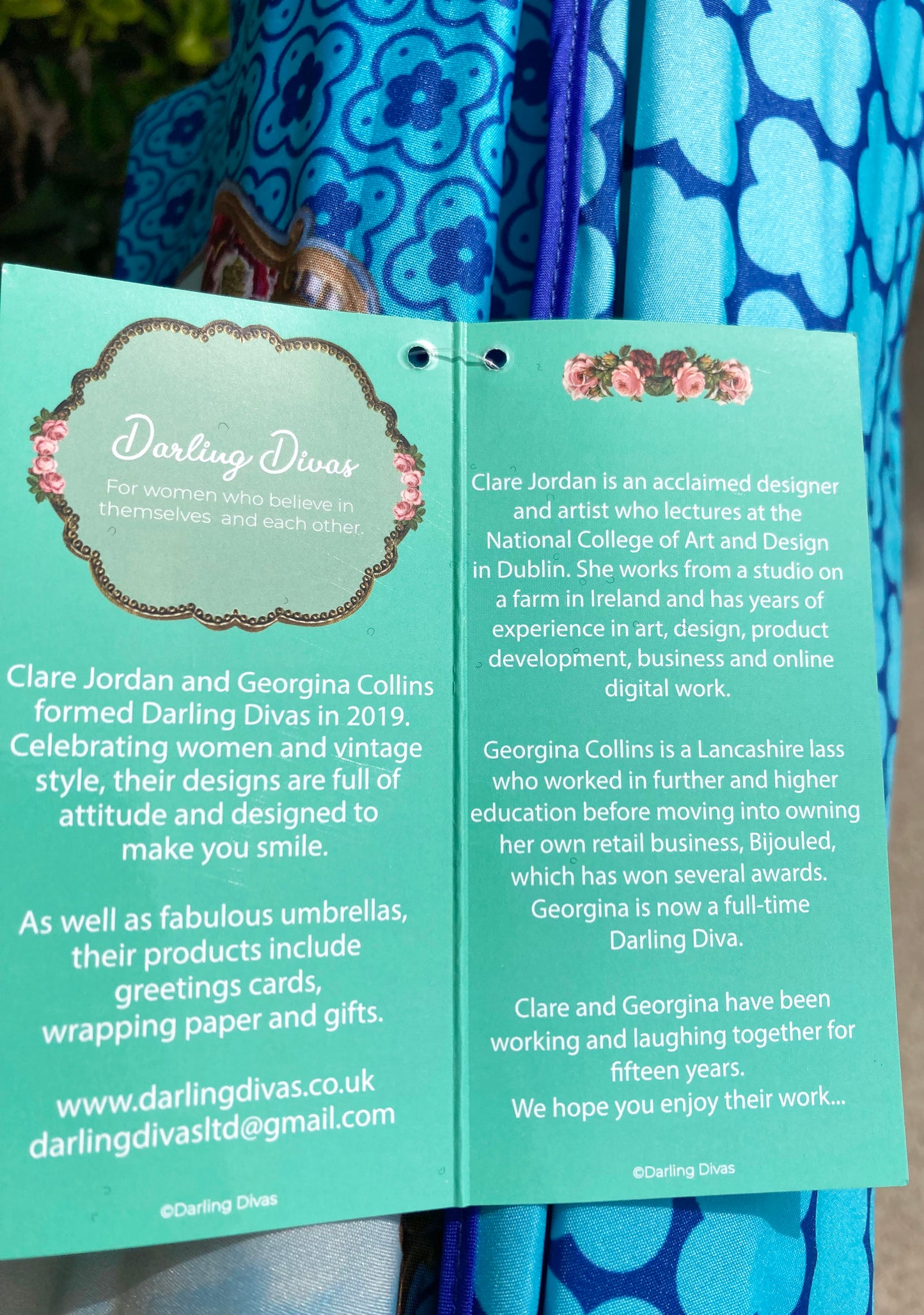 Colección de paraguas Darling Divas | Estilo vintage de los años 20 | "Let it Shine" | Semiautomático | Garantía de un año.