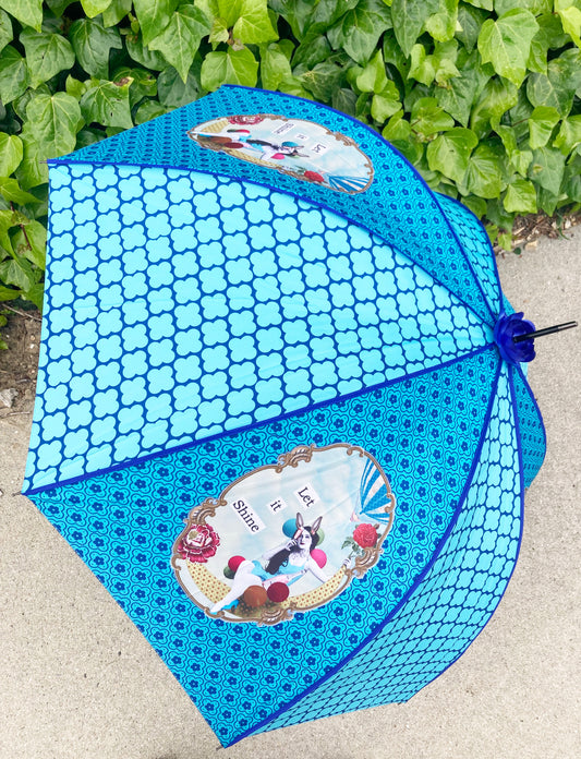 Darling Divas Umbrella Collection | 1920s Vintage Style | "Let it Shine" | Semi-Automatic | One Year Warranty.