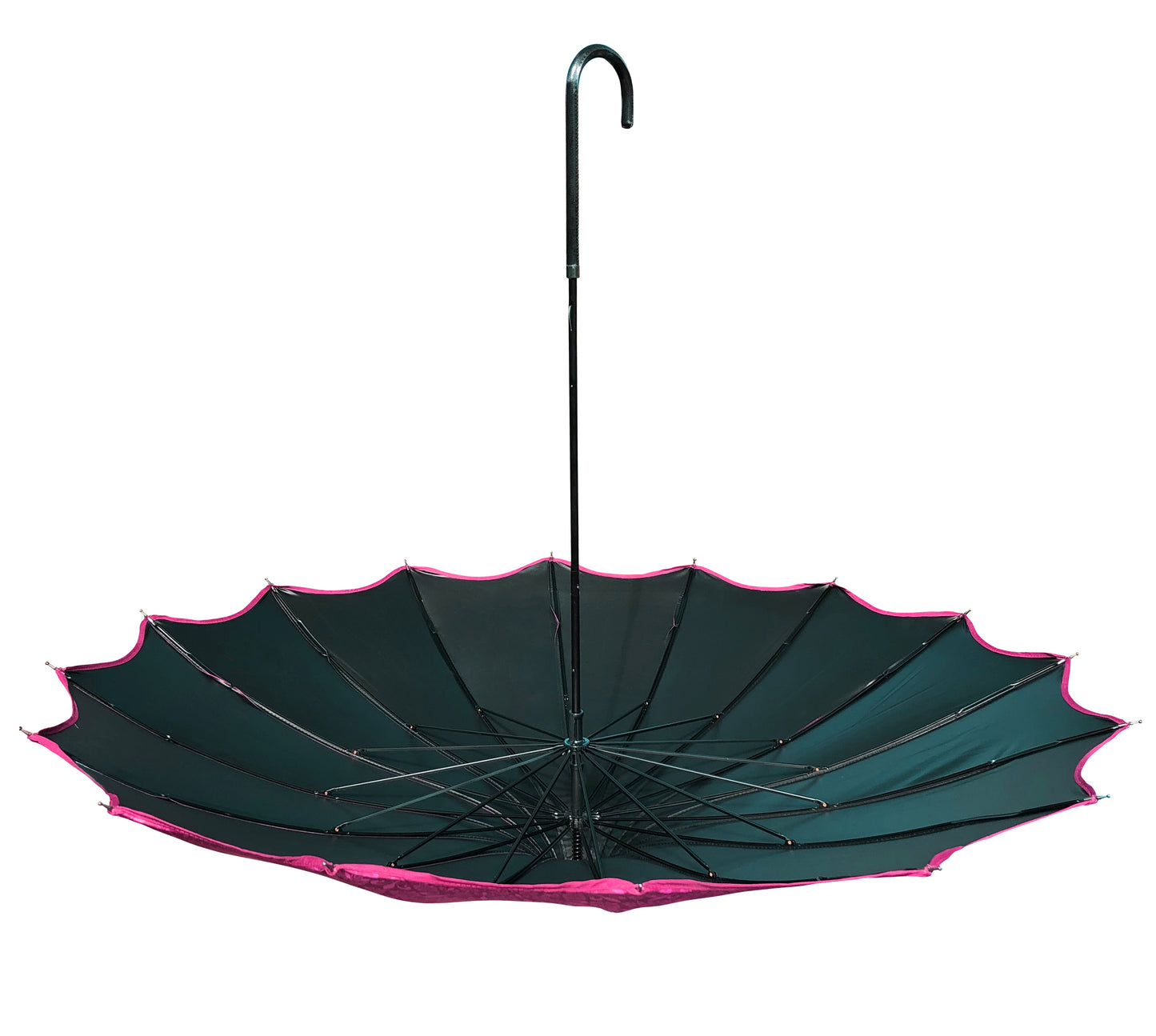 Paraguas impermeable y con protección UV | Forro opaco | Estilo pagoda en color rosa
