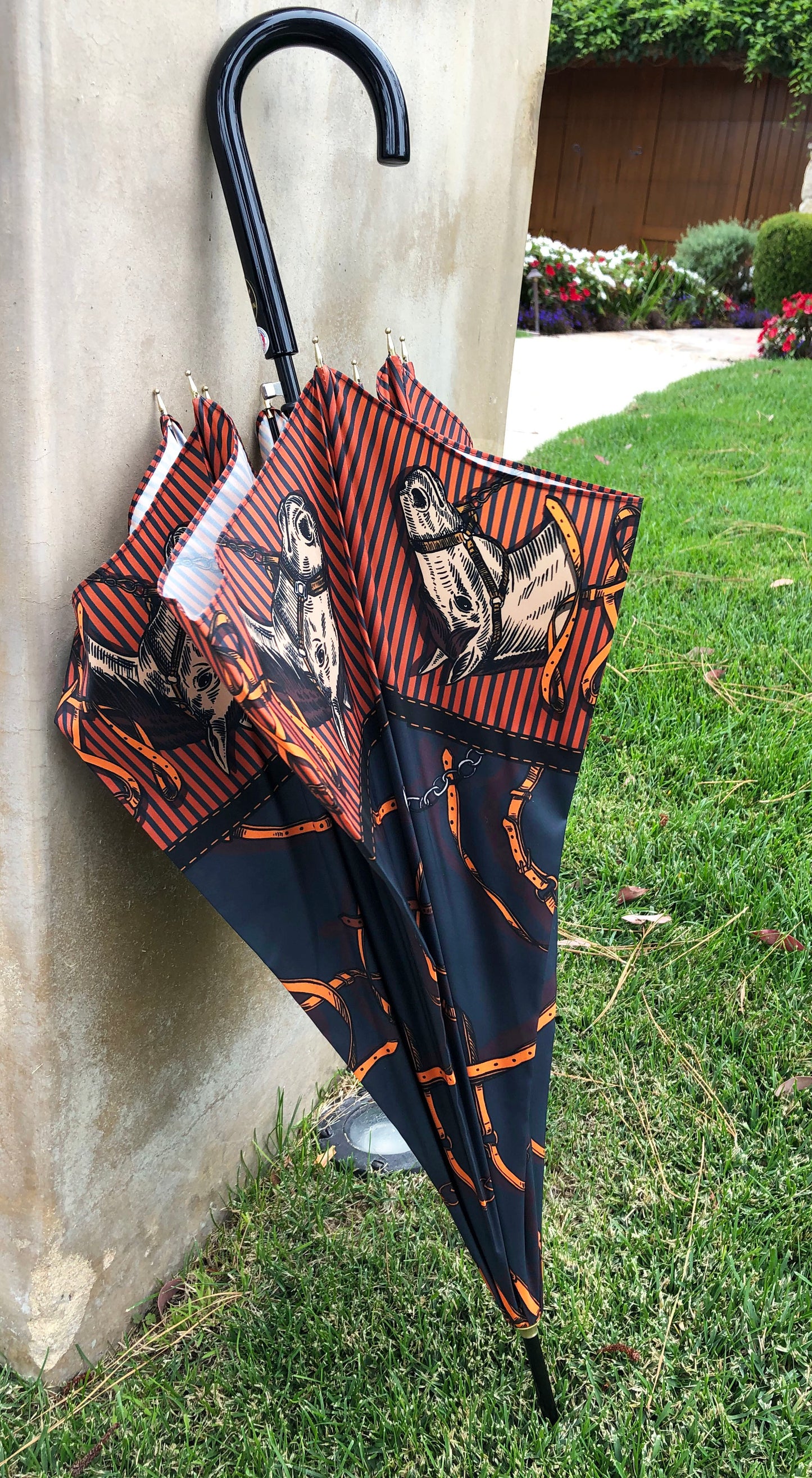 Paraguas de lujo Caballos Marrones | Colección Guy de Jean | Envío gratuito