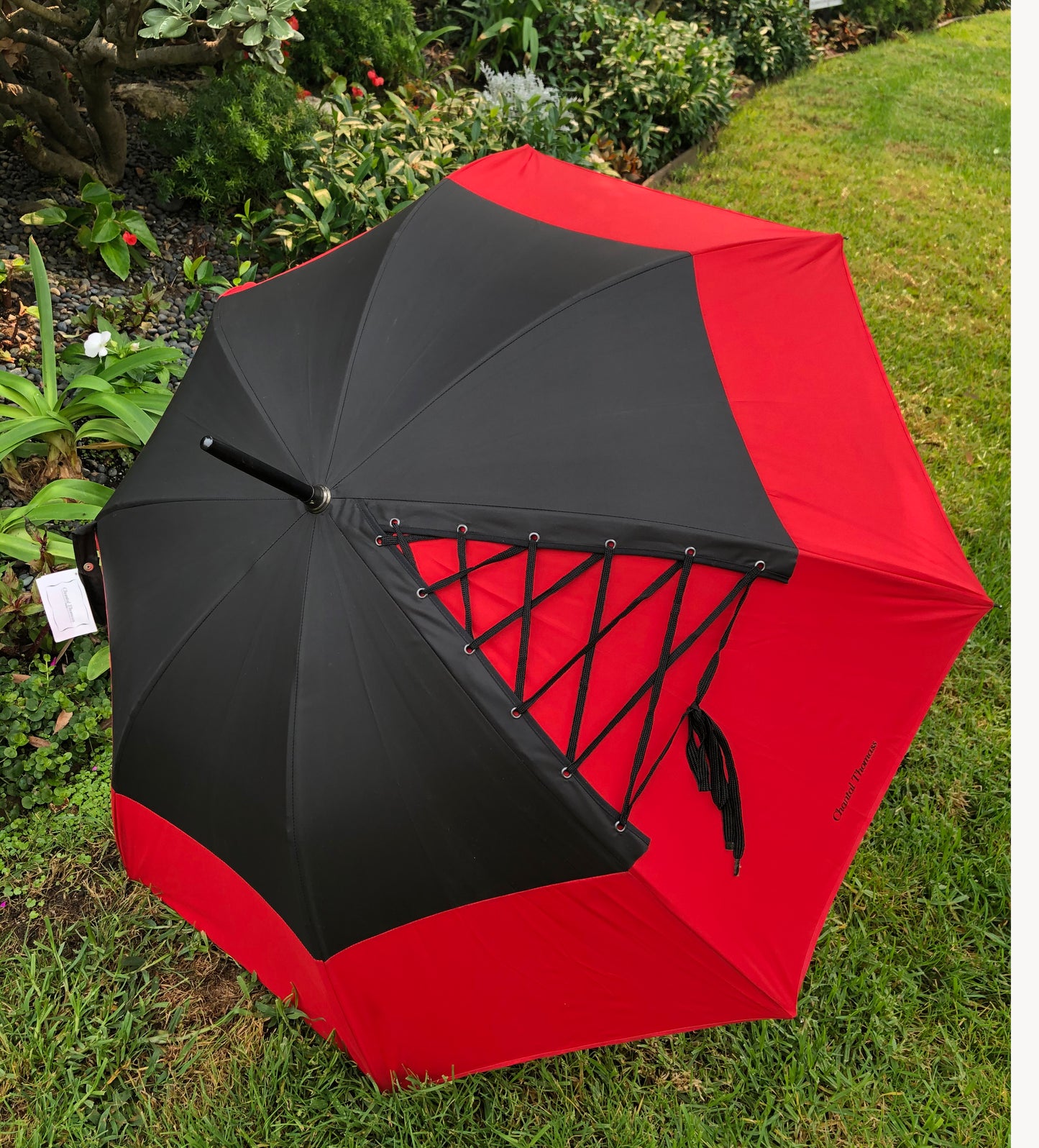 Chantal Thomass Red Corset Umbrella | Anti UV Made in France | Free Shipping