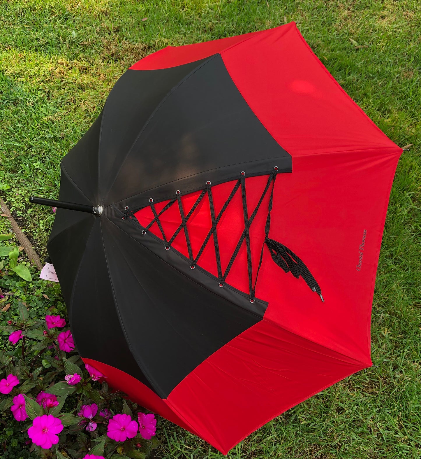 Chantal Thomass Red Corset Umbrella | Anti UV Made in France | Free Shipping