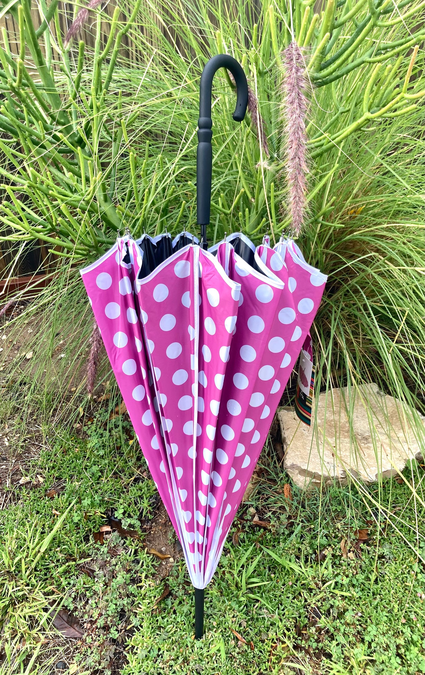 Miss Polka Pink Pagoda Umbrella | Blackout and Anti-UV