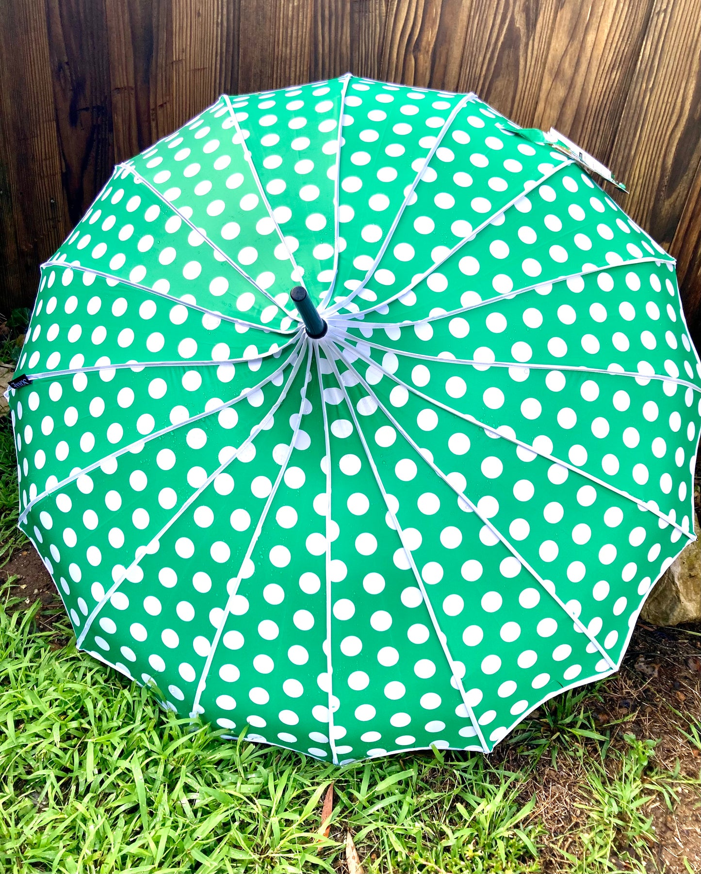 Paraguas Adeline Verde | Estilo pagoda anti-UV y opaco.