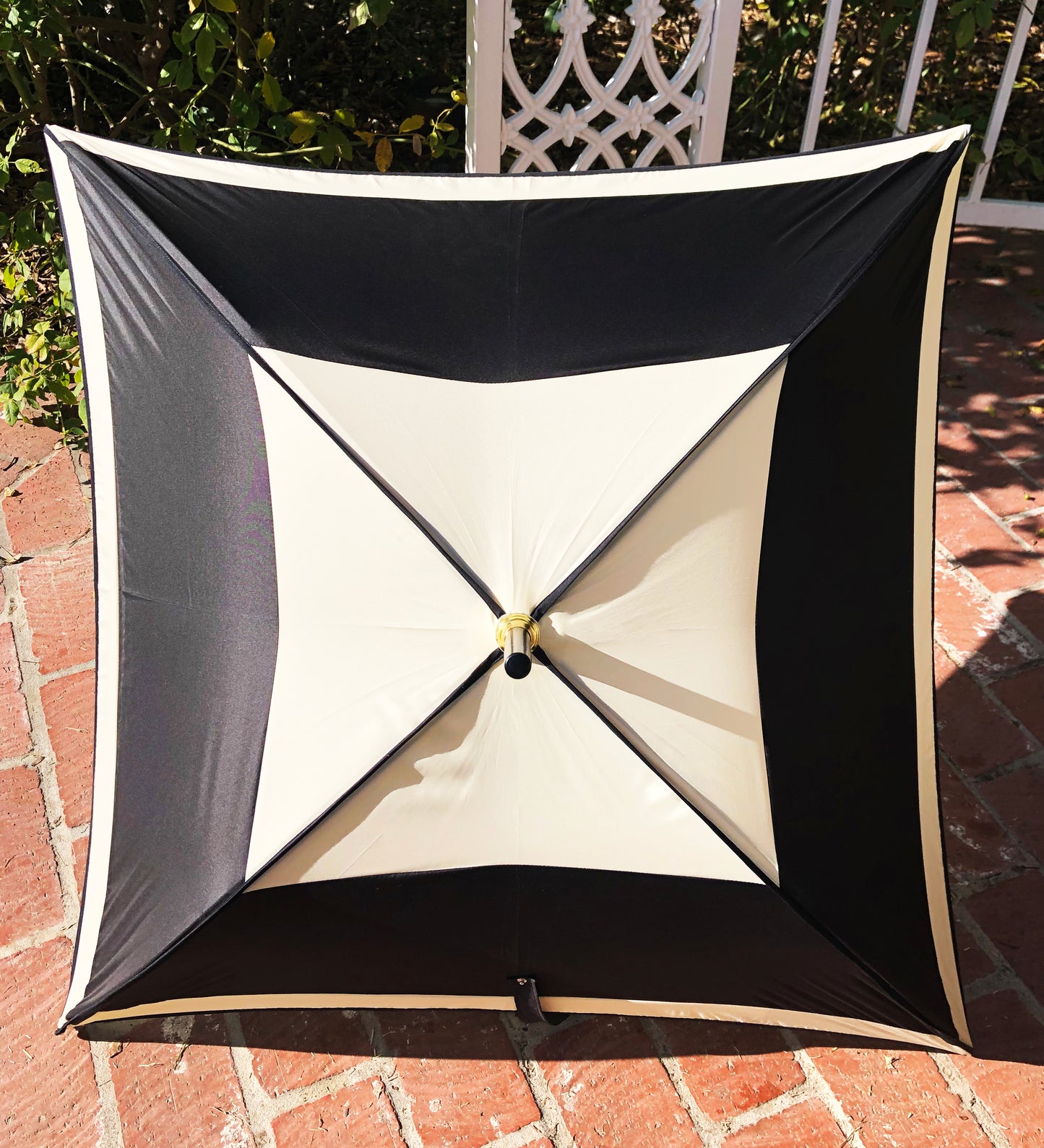 Carre Cream Luxury Umbrella | Guy de Jean Collection | Free Shipping
