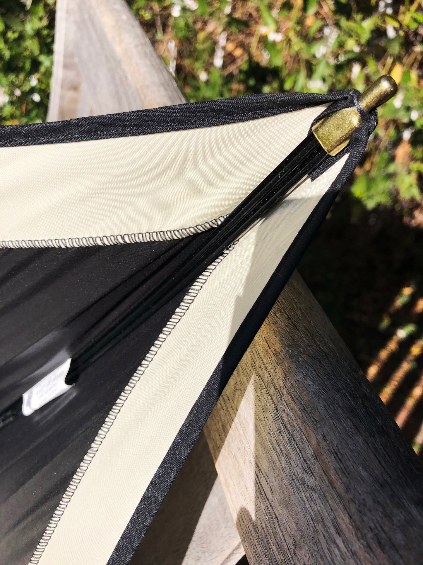 Carre Cream Luxury Umbrella | Guy de Jean Collection | Free Shipping
