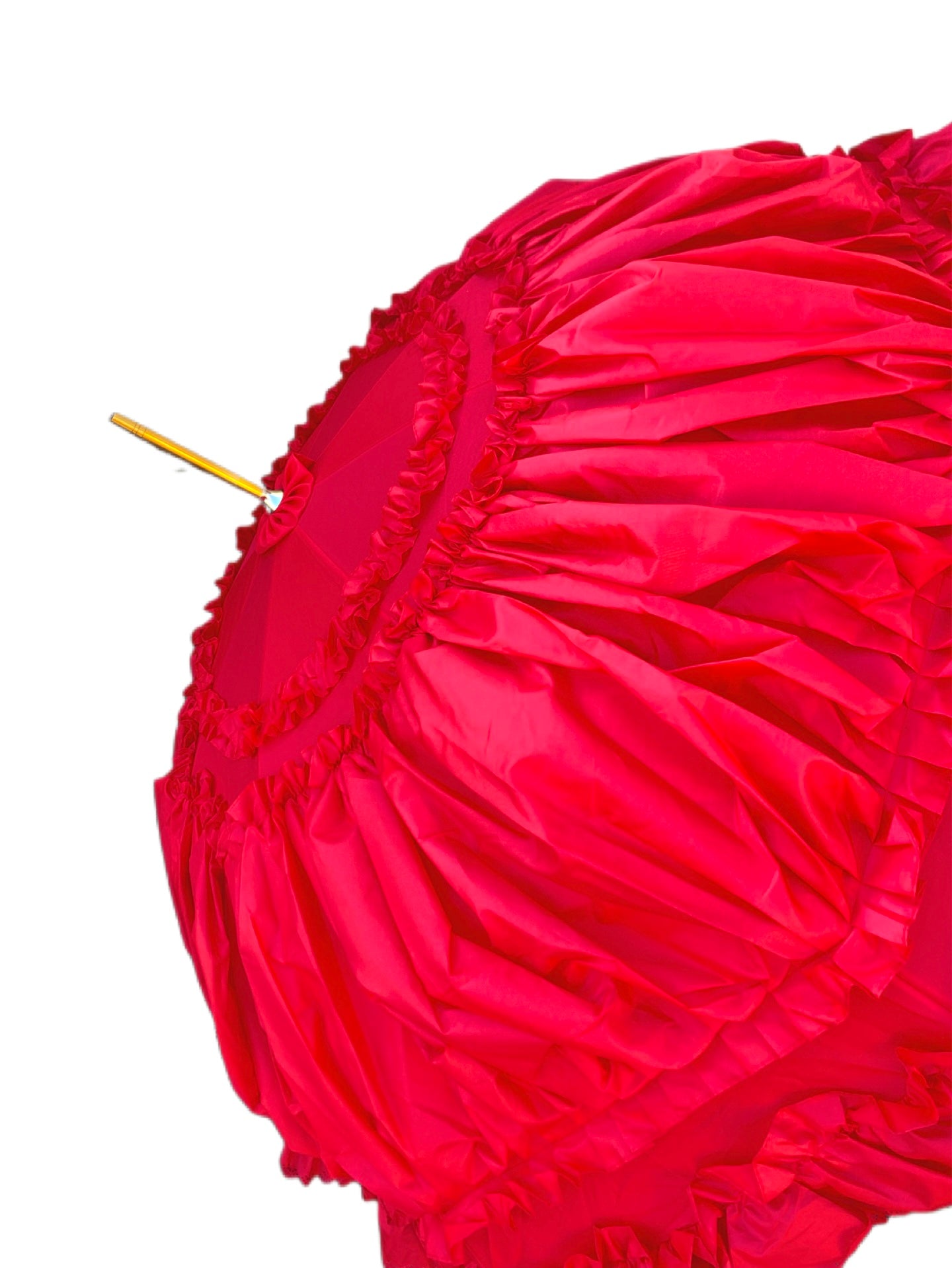 Francesca Red Umbrella | Double Layer Lace Inside | All Weather