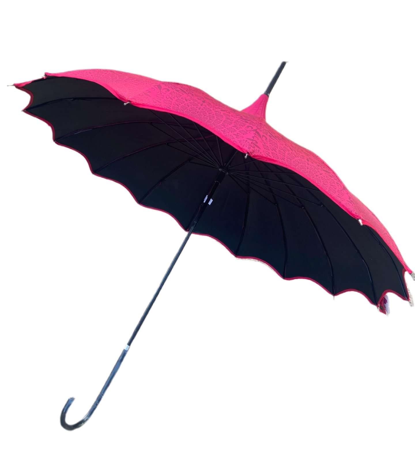 Paraguas impermeable y con protección UV | Forro opaco | Estilo pagoda en color rosa