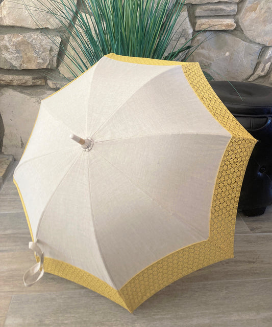 Virginia Hemp Umbrella by Guy de Jean | UV protection and Waterproof | Free Shipping