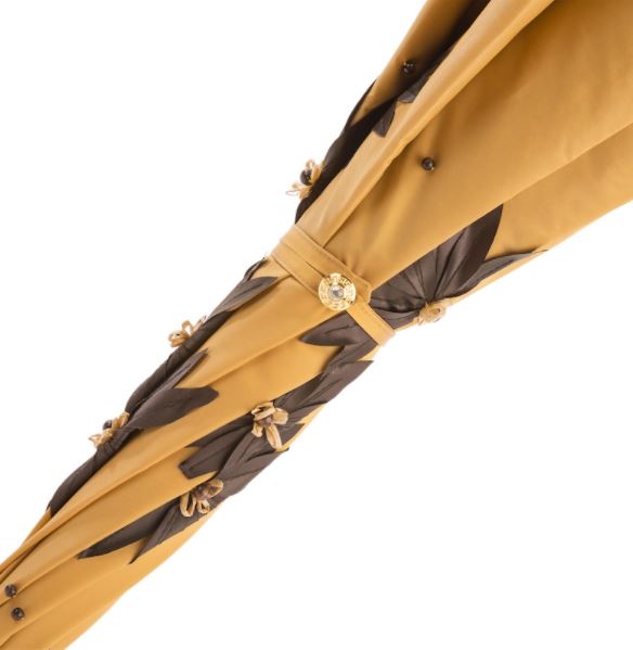 Paraguas con girasoles aplicados y mango de Swarovski® | Doble tela anti-UV | Envío gratuito