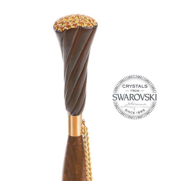 Paraguas con girasoles aplicados y mango de Swarovski® | Doble tela anti-UV | Envío gratuito