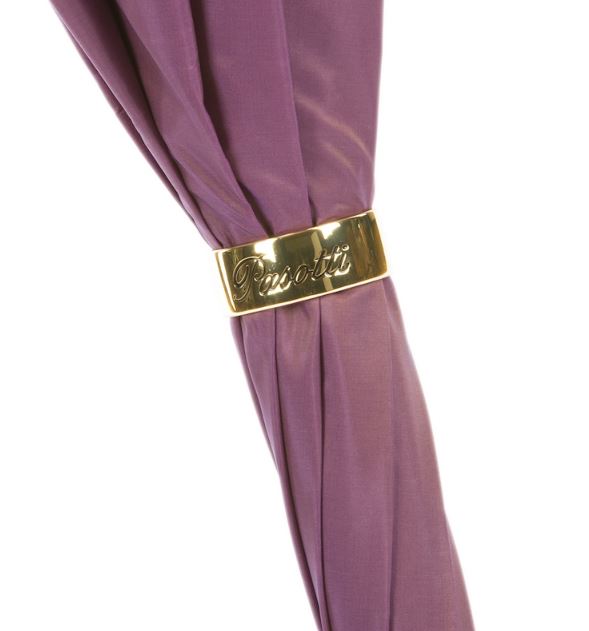 Paraguas morado de Pasotti | Diseño floral | Mango con joya | Envío gratuito