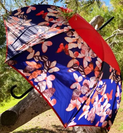 Butterflies French Umbrella by Guy de Jean | "Le Parapluie Francais®" Anti UV | Free Shipping