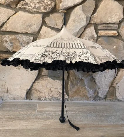Cafe de Paris Metro Luxury Umbrella | Waterproof Anti-UV Made in France | Free Shipping
