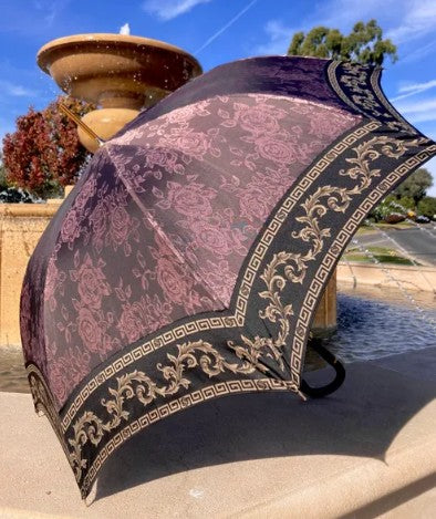 Mirabelle Umbrella Dusty Pink | Italian Jacquard Fabric | Il Marchesato | Free Shipping