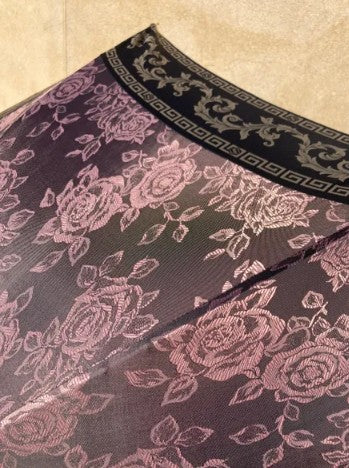 Paraguas Mirabelle Rosa Empolvado | Tela Jacquard Italiana | Il Marchesato | Envío Gratis
