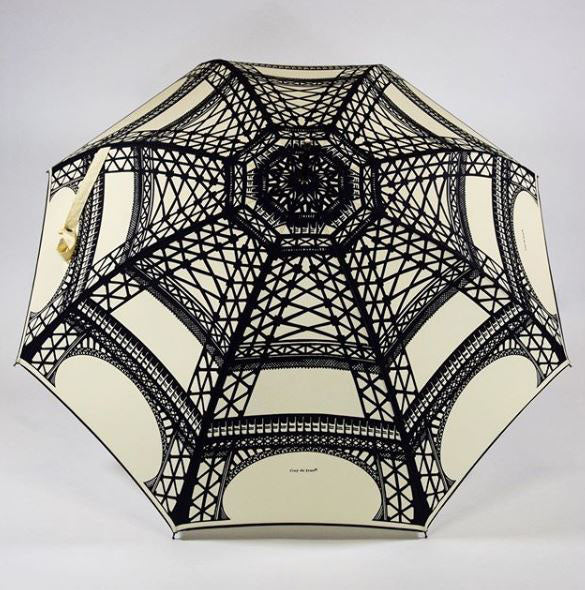 Eiffel Tower Cream Umbrella | Handmade in France | Free Shipping