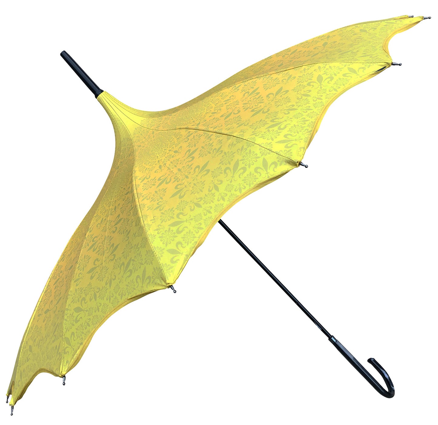 Waterproof + Real Anti-UV Umbrella | Blackout lining | Pagoda style | Yellow design